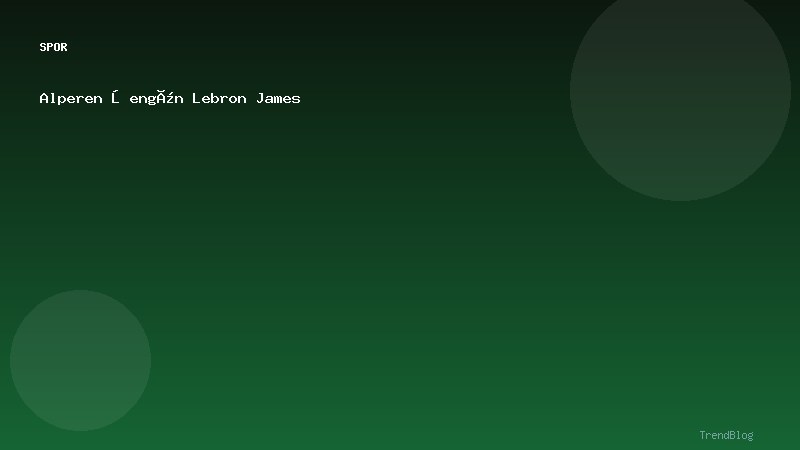 Alperen Şengün Lebron James